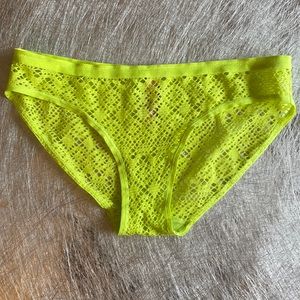 VICTORIAS SECRET VERY SEXY NEON YELLOW BIKINI PANTIES SMALL